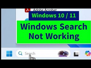Windows Search Not Working in Windows 10 / 11 [Search Bar / Search Button Not Working] Simple FIX