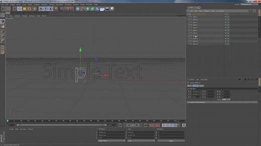 28 How to connect two or more objects into one in Cinema 4D