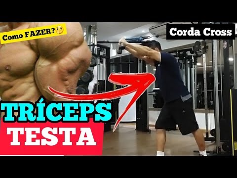TRÍCEPS TESTA COM CORDA NO CROSS OVER
