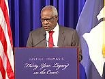 Supreme Court Justice Clarence Thomas over the years
