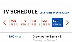 Growing the Game series on CBS Sports Network