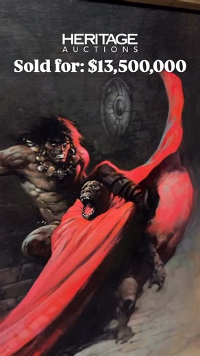 America's auction house | It’s official: the most valuable Frank Frazetta painting of all time 💥 "Our family is beyond thrilled with this incredible result—and the... | Instagram