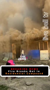 A sudden fire broke out today in a residential compound, sending residents into panic as thick smoke quickly filled the area. Eyewitnesses reported that the fire started at one of the buildings inside the compound before spreading toward nearby structures. #LivebellTV #BreakingNews #FireIncident | Live Bell TV