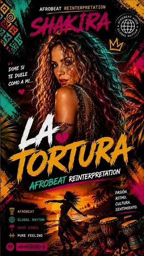 La Tortura Transformed Into Afrobeat 🌴 Shakira Like Never Before #shorts