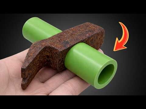 95% of people don't know this secret! How to make a super durable hammer handle from PVC pipe