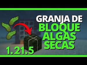🔥 ¡Granja de BLOQUES DE ALGA en Minecraft 1.21.5! Combustible INFINITO y XP Automática 🌱⚡