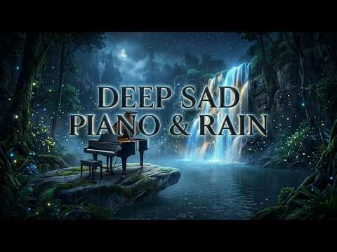 Deeply Sad Piano & Rain & Waterfall 🎹🌧️🌊 | Melancholic Ambient for Sleep, Study & Relaxation