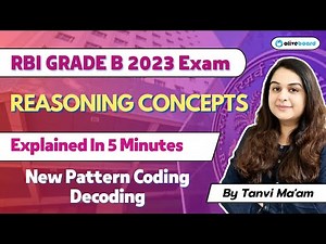 New Pattern Coding Decoding I Explained in 5 Minutes I Quick Reasoning Topics for RBI Grade B Exam
