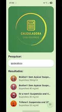 Calculadora de Doses Pediátricas – Demonstração Android
