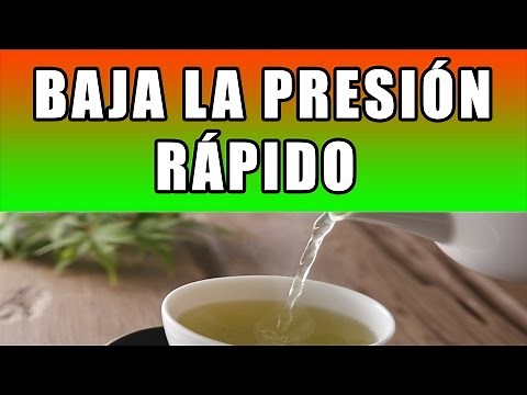 Como Bajar La Presion Arterial Rapido De Forma Natural REMEDIO CASERO PARA BAJAR LA TENSION