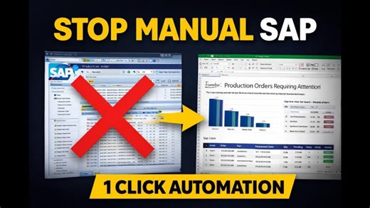 Stop Manual SAP Reports – Automate with Excel VBA (1 Click Solution) | Amjad Mahmood