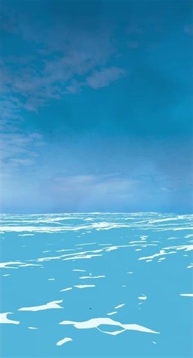 Anime Stylized Ocean Animation made in Blender