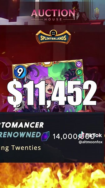 🎉 Huge congrats to Cryptomancer on securing Mint No.1 of Gold Foil Heloise the Hollow! 🔥 An incredible @splinterlands card auction, closing at an epic $11,452! 💎🙌 #splinterlands #NFTAuction #web3gaming #cryptogaming Music by RapidSPS