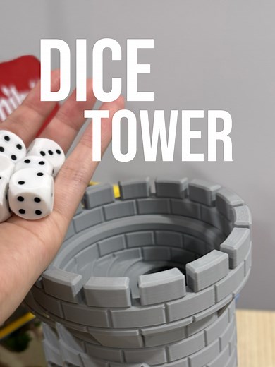 This Dice Tower’s Everywhere Let’s Print & Test It! 🎲 Printed on the SPARKX i7 Huge thanks to @suvidi3d for making this video Model by Rossero from Creality Cloud STL: https://c.creality.com/LlyxUJS #3DPrinting #DiceTower #BoardGames #3DPrint #TabletopGames #creality #SparkXi7