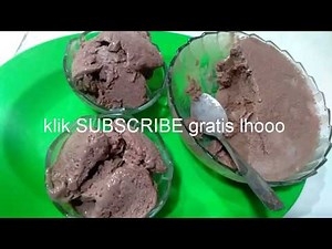 Cara Membuat Es krim chocolatos tanpa mixer
