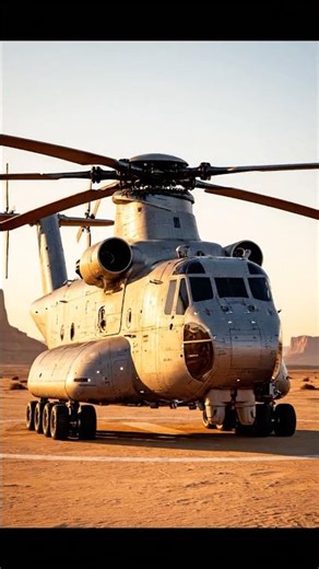 Chinook Helicopter ⚙️ Transforms Into Heavy Battle Robot 🤖 – Cinematic AI Animation