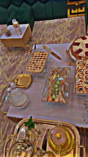 Lavish Dessert Table Display with Elegant Decor