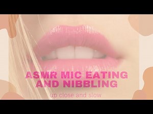 ASMR Lo-fi ear eating & nibbling | Breathy and slow