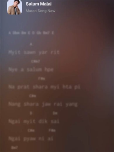 Salum Malai Maran Seng Naw chord progression
