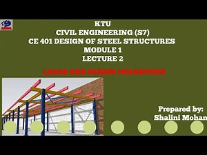 KTU,S7,DSS,CE 401,DESIGN OF STEEL STRUCTURES ,MODULE 1,LECTURE 2,LOADS AND DESIGN PHILOSOPHIES