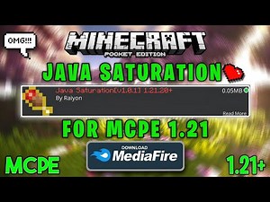 JAVA SATURATION ADDON For MCPE 1.21+ 💫|| ( same as java )