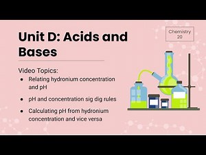 UDL4 - pH Scale, Sig Digs, Calculating pH and Concentration of Hydronium Ions - Chem 20