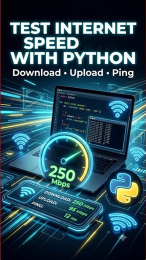 How to Build an Internet Speed Test with Python | Code Mile #shorts