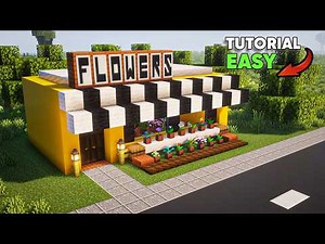 How to build a flower shop in Minecraft