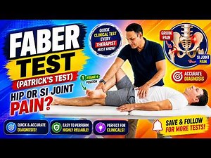 Faber Test (Patrick's Test), SI joint pain, Hip Joint pain By Dr Lokesh Sharma (PT)