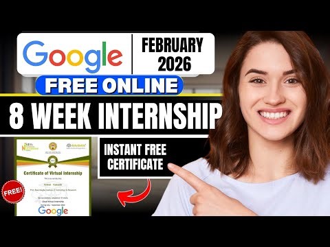 🔴Google Free Online Internship for College Students | Get Internship Certificate | Aicte Approved 🔥