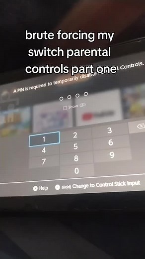 Brute Forcing Nintendo Switch Parental Controls Guide