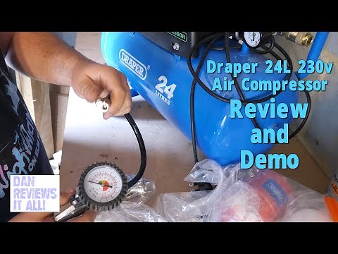 Draper 24L 230v Compressor - Review and Demo