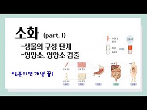 [Middle School 2nd Grade Science] Digestion l Organism Structure l Nutrients, Nutrient Detection
