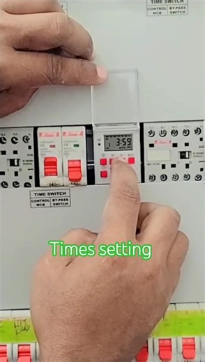 digital programmable timer connection breaker RCB #short #electrician #electrical #electric