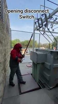 Drop out fuse Operation #electrician #tools #electrical #power #safety