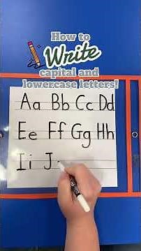 Check this out! ✏️ I’m using Handwriting Without Tears lines to demonstrate how each capital and