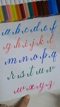 Brushpen calligraphy a to z #brushpencalligraphy #brushpen #brushpentutorial#shorts #shortvideo#art