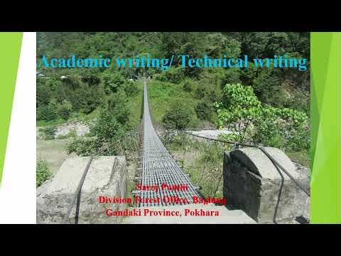 Basic format of technical writing/academic writing