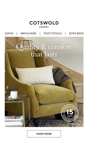 From the guaranteed wooden frame to the quality filling – every sofa is made using our Signature Cotswold Quality. | The Cotswold Company