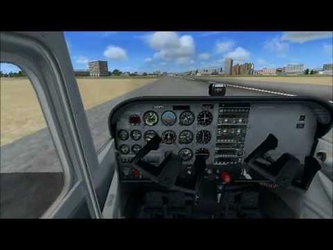 Microsoft Flight Simulator X, Cessna 172,, Take Off Tutorial!!