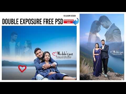 Pre Wedding Double Exposure Effect PSD | Free Download 2026