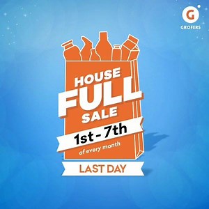 19 reactions · 5 comments | Hurry! Your chance to save big on your monthly grocery expenses this #HousefullSale ends in 8 hours. Shop now to save big across categories. Link: bit.ly/ShopWithGrofers | blinkit | Facebook