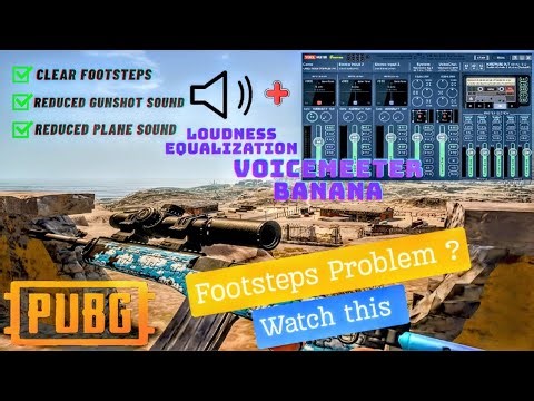 PUBG PC footsteps sound increase | Voicemeeter Banana Setup | Loudness Equalization