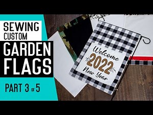 How to Make Garden Flags for Beginners | DIY Blank Garden Flags to Customize. Style # 3
