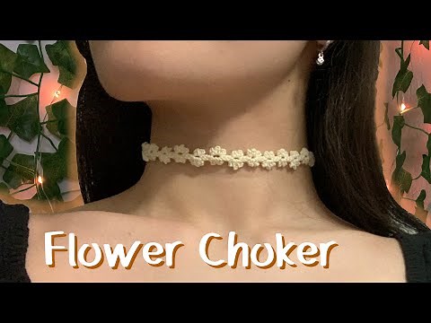 Crochet Flower Choker Necklace Tutorial | Beginner-Friendly and Super Cute!