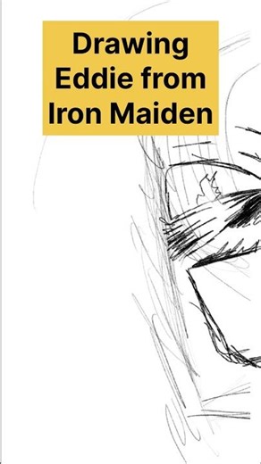 Drawing Eddie The Head from ‪@ironmaiden‬! 🤘