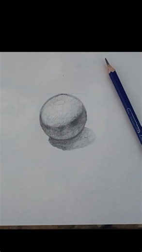 How to draw a sphere #drawing #stillife #art #pencildrawing #stepbystep #tutorial