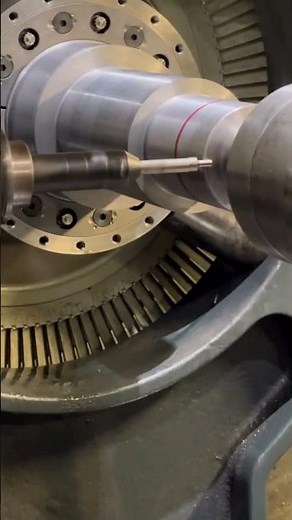 Precision Machining a Massive Turbine Rotor