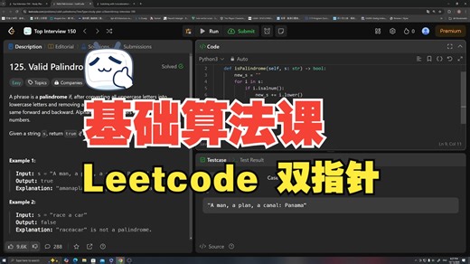 【基础算法课】Leetcode 算法：two pointer 双指针