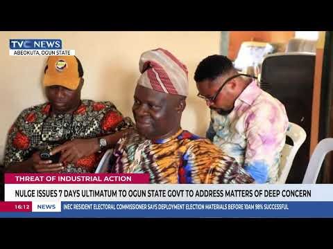 NULGE Issues 7-Day Ultimatum To Ogun State Govt To Address Matters Of Deep Concern